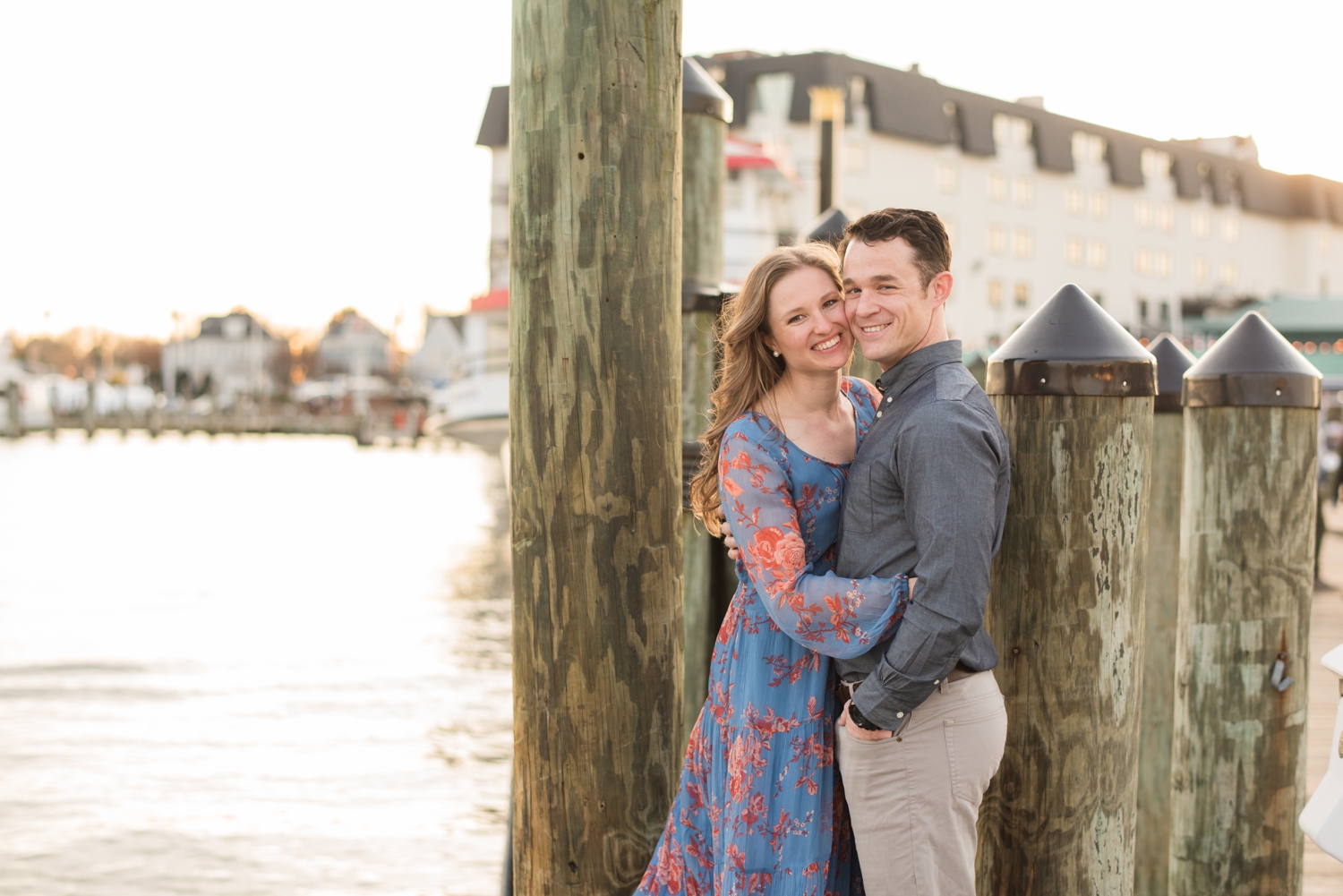 City Dock annapolis engagement photo session