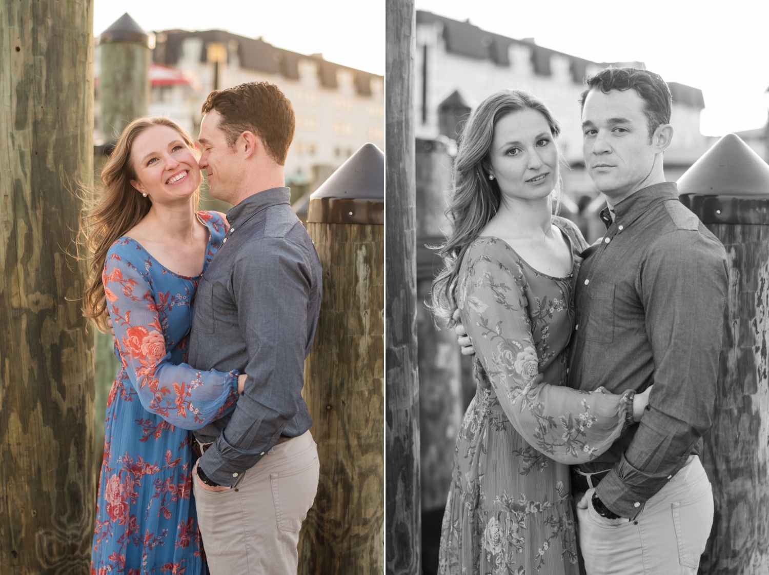 City Dock annapolis engagement session