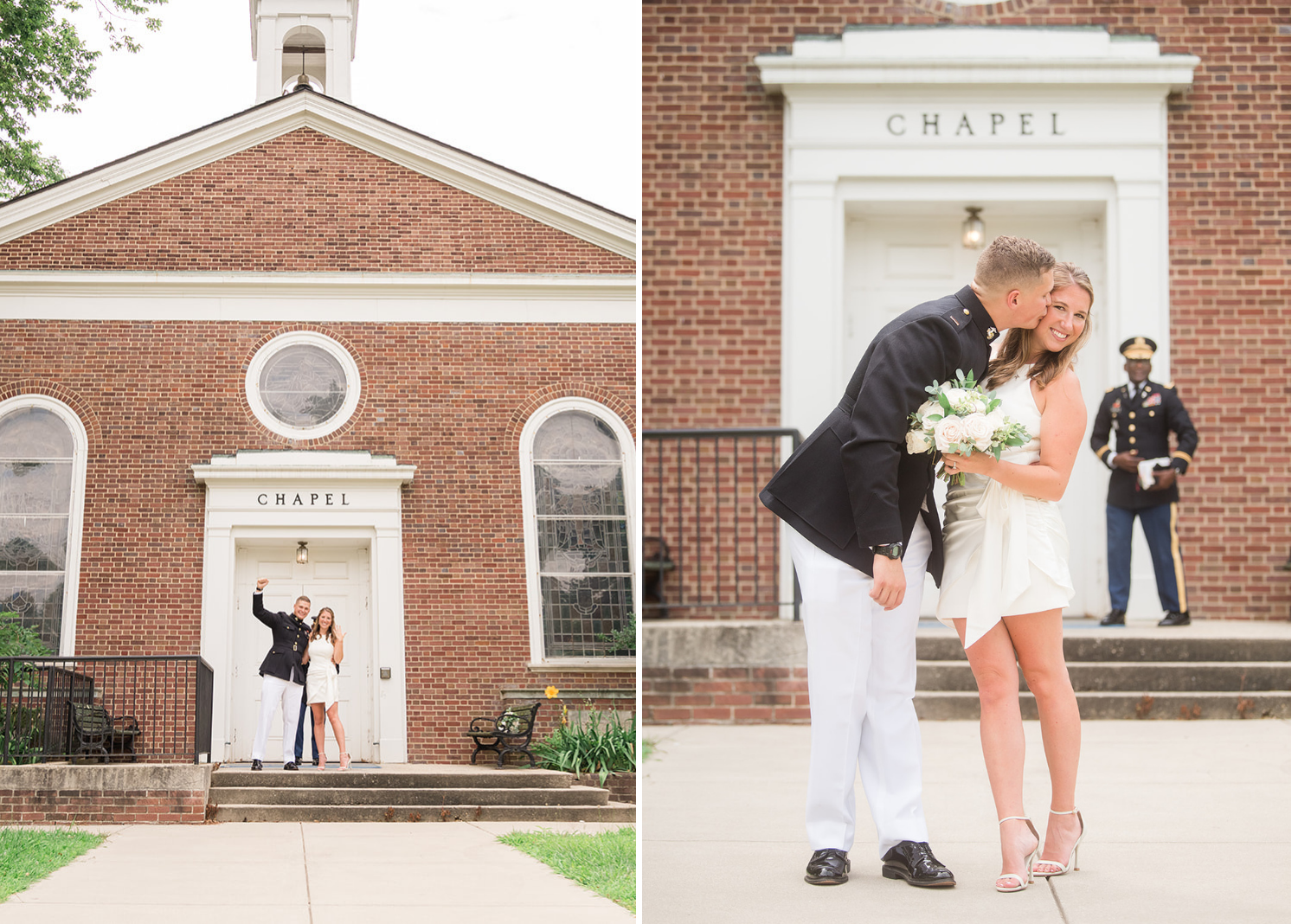 bride and groom celebrate their elopement 