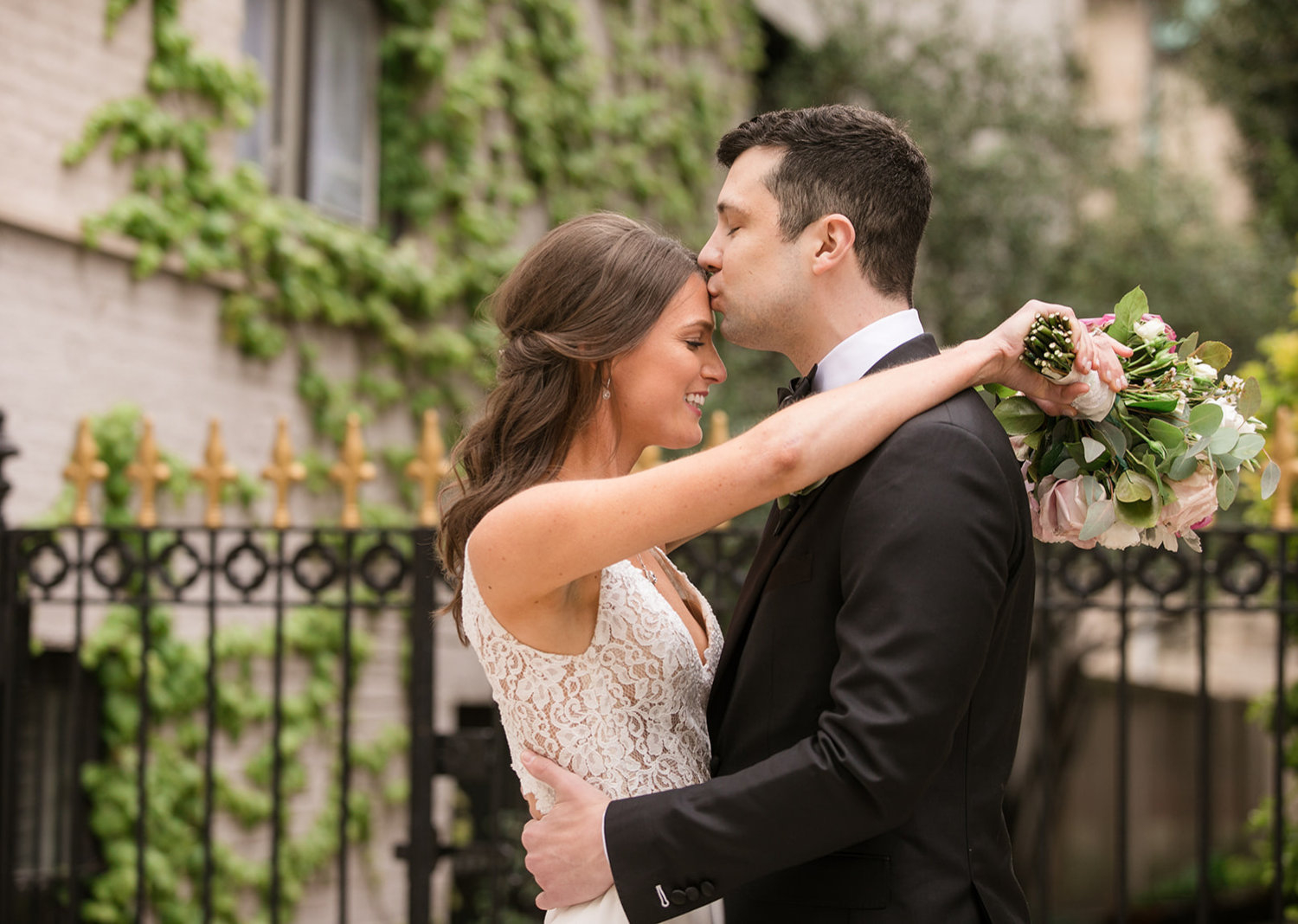 bride and groom wedding day portraits in Baltimore