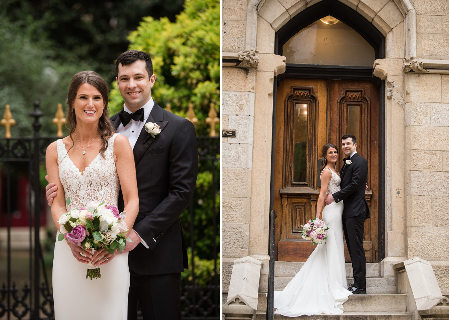 bride and groom wedding day portraits in Baltimore