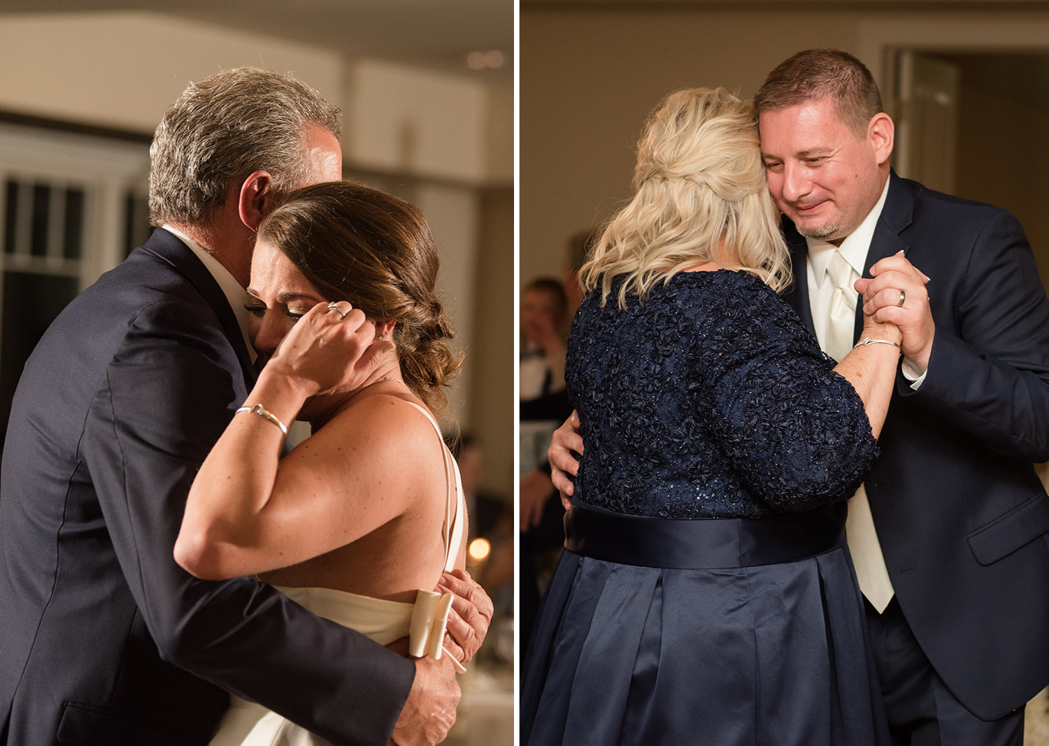 bride and groom dance with their parents