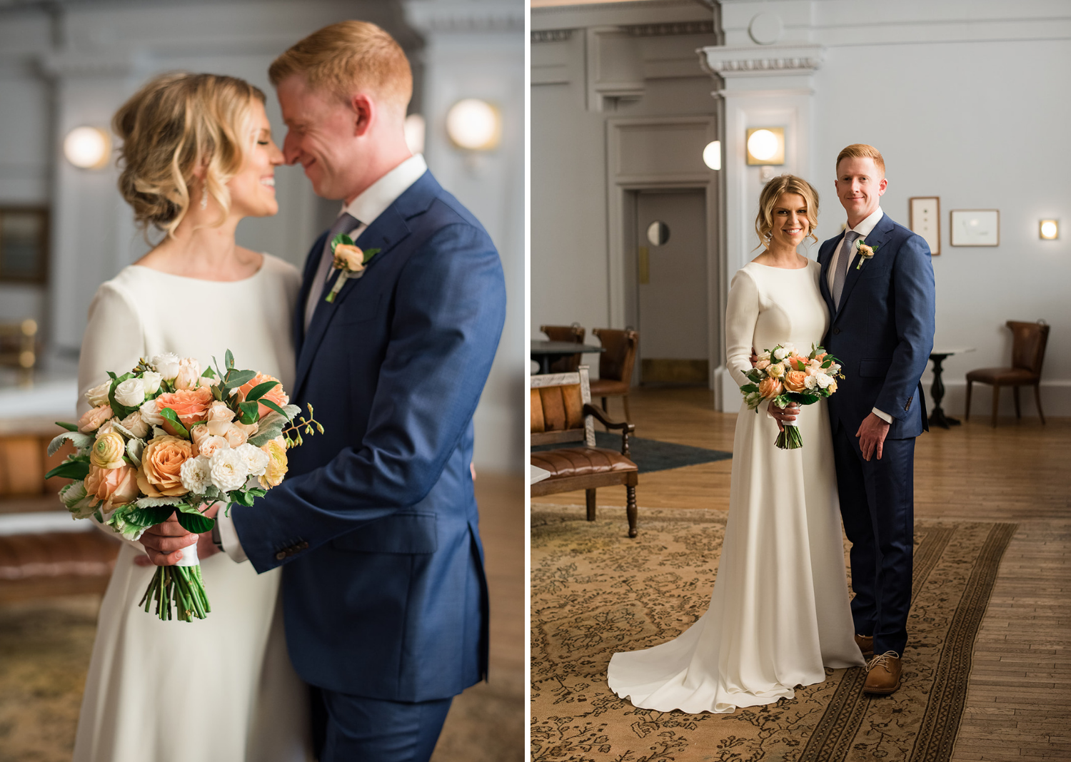 bride and groom portraits