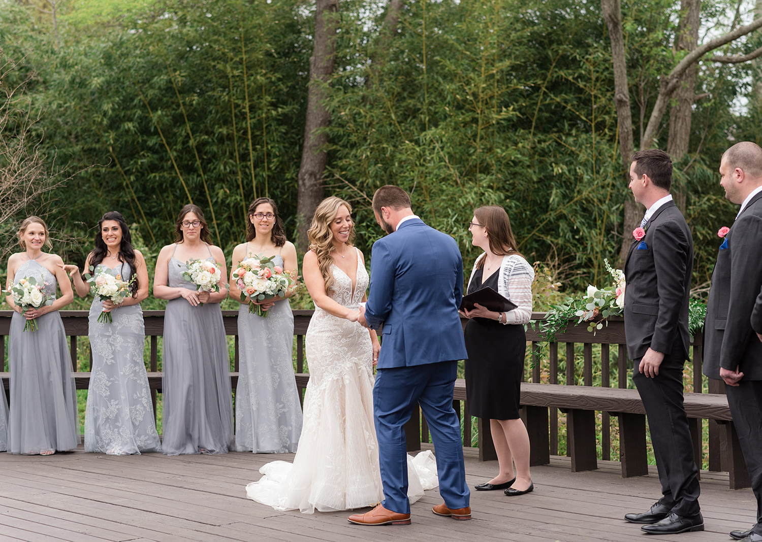 bride and groom during their wedding ceremony