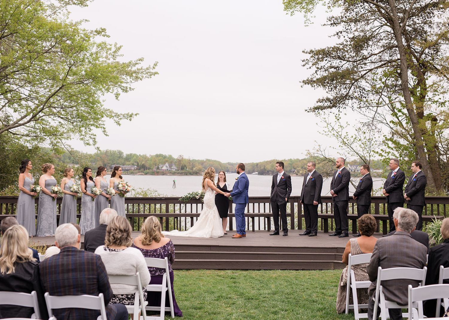 bride and groom during their wedding ceremony