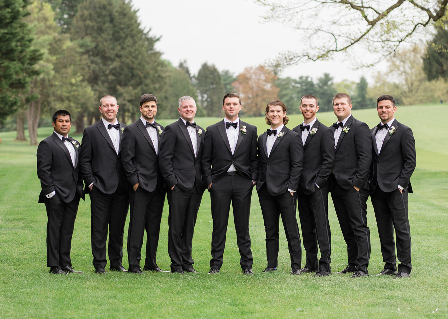 groom with his groomsmen 