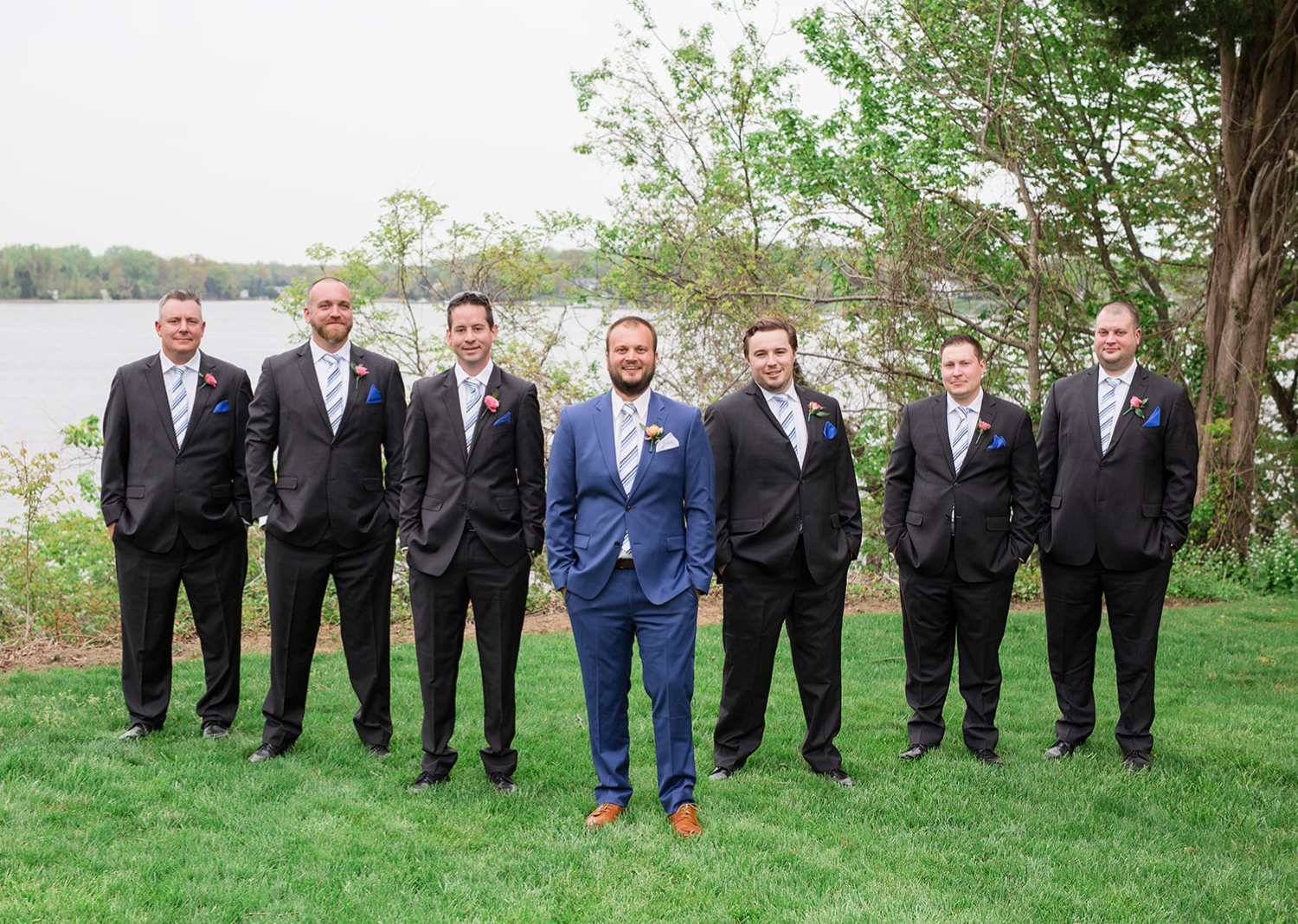 groom with his groomsmen 