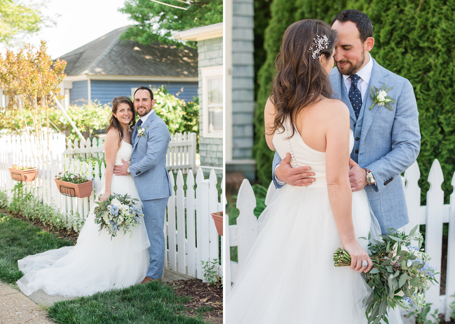 bride and groom outdoor portraits 