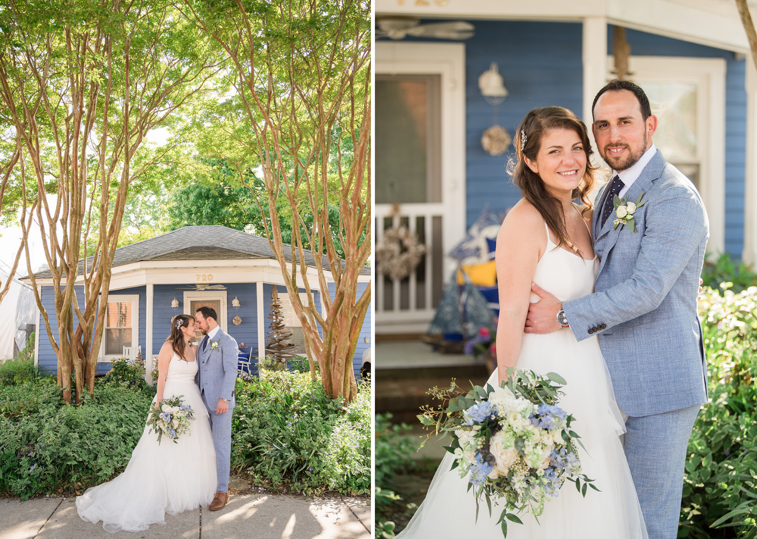 bride and groom outdoor wedding portraits before the ceremony