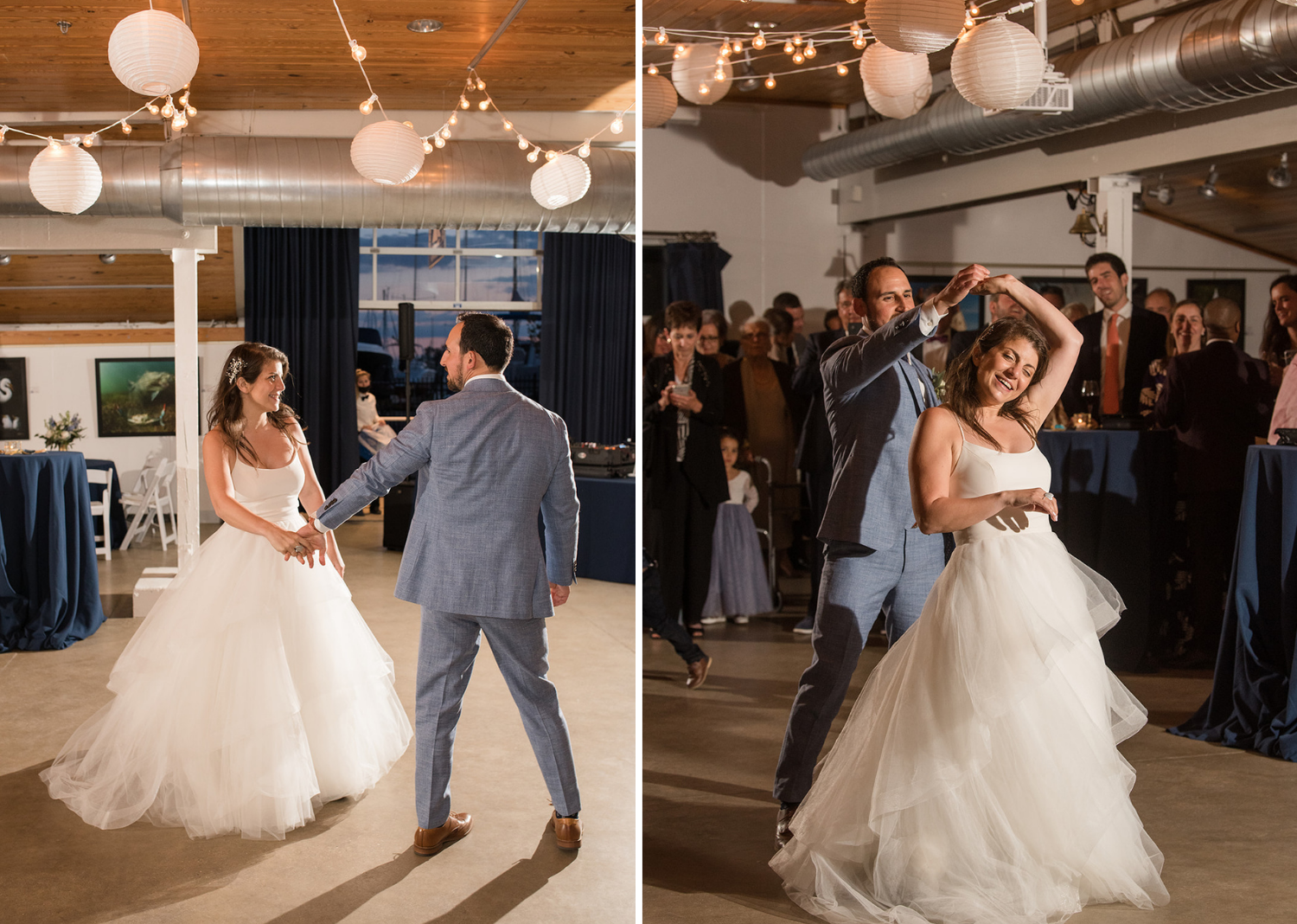 bride and groom share their first dance!