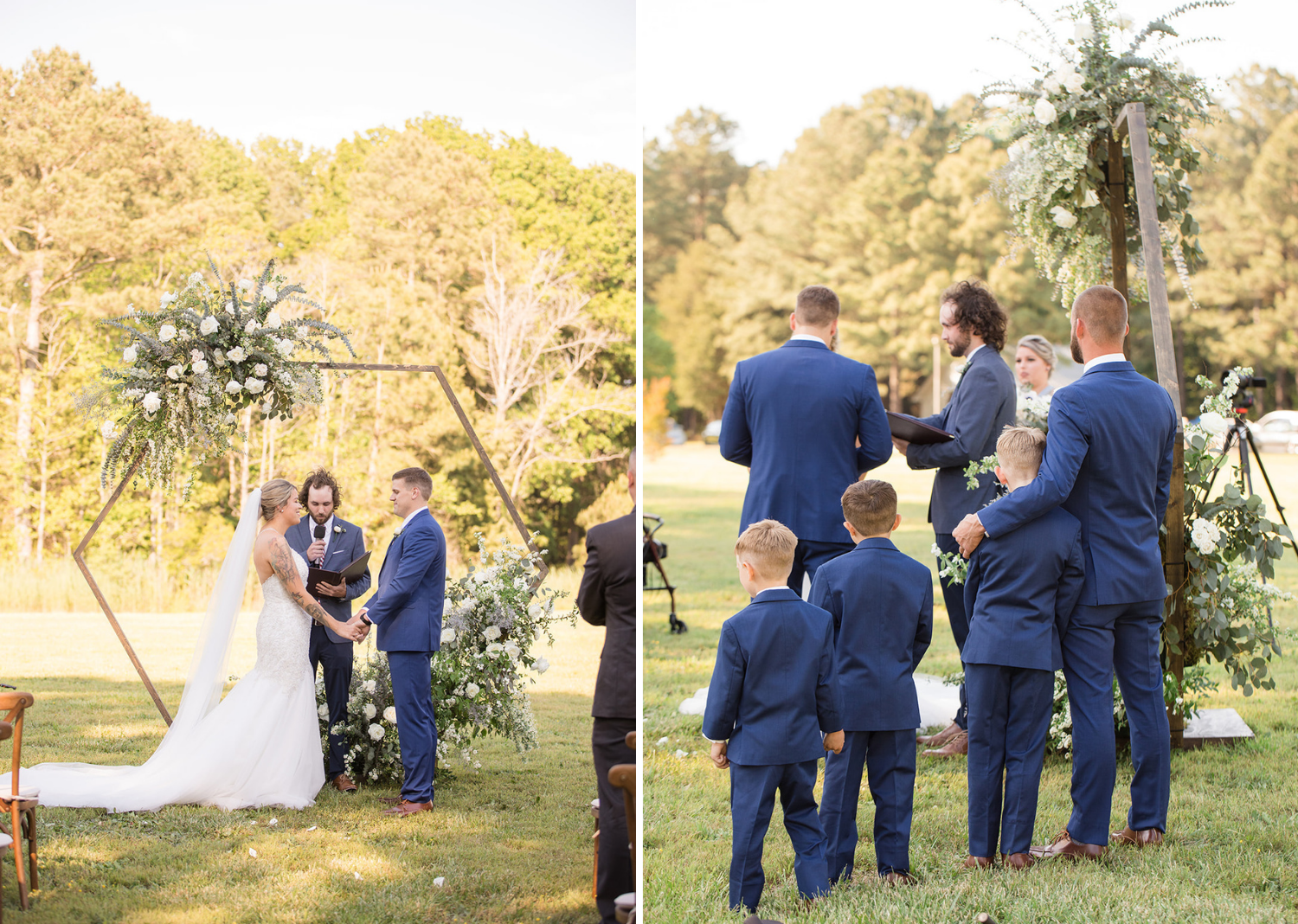 wedding ceremony portraits 