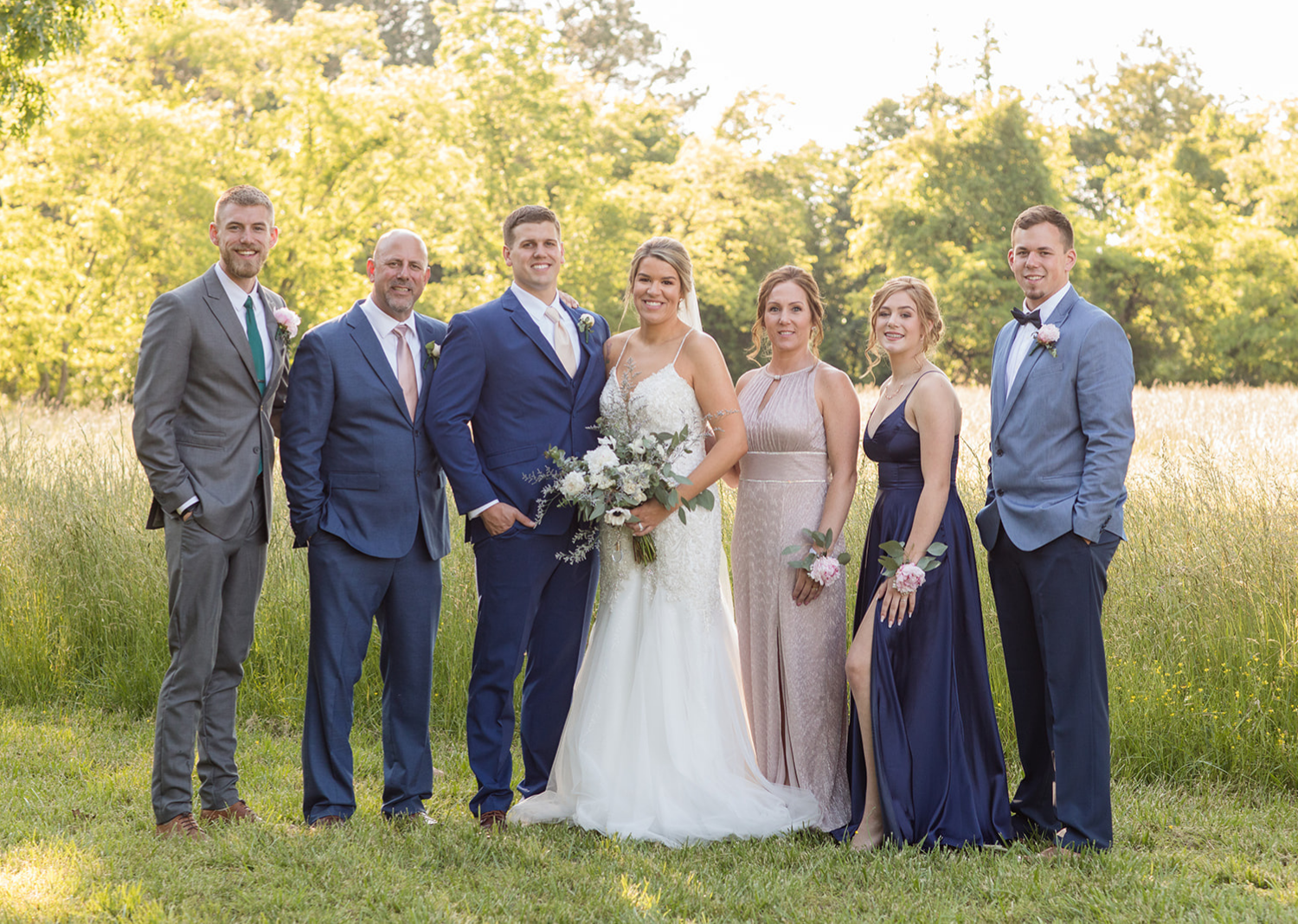 bride and groom with their parents