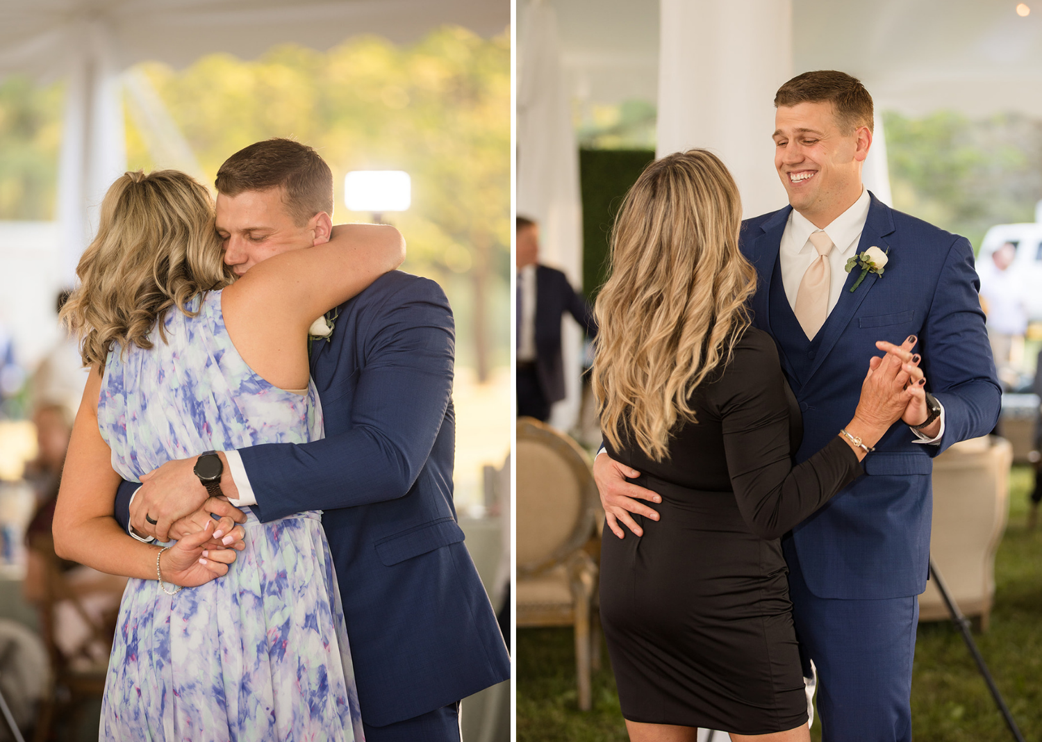 groom dancing with his family members