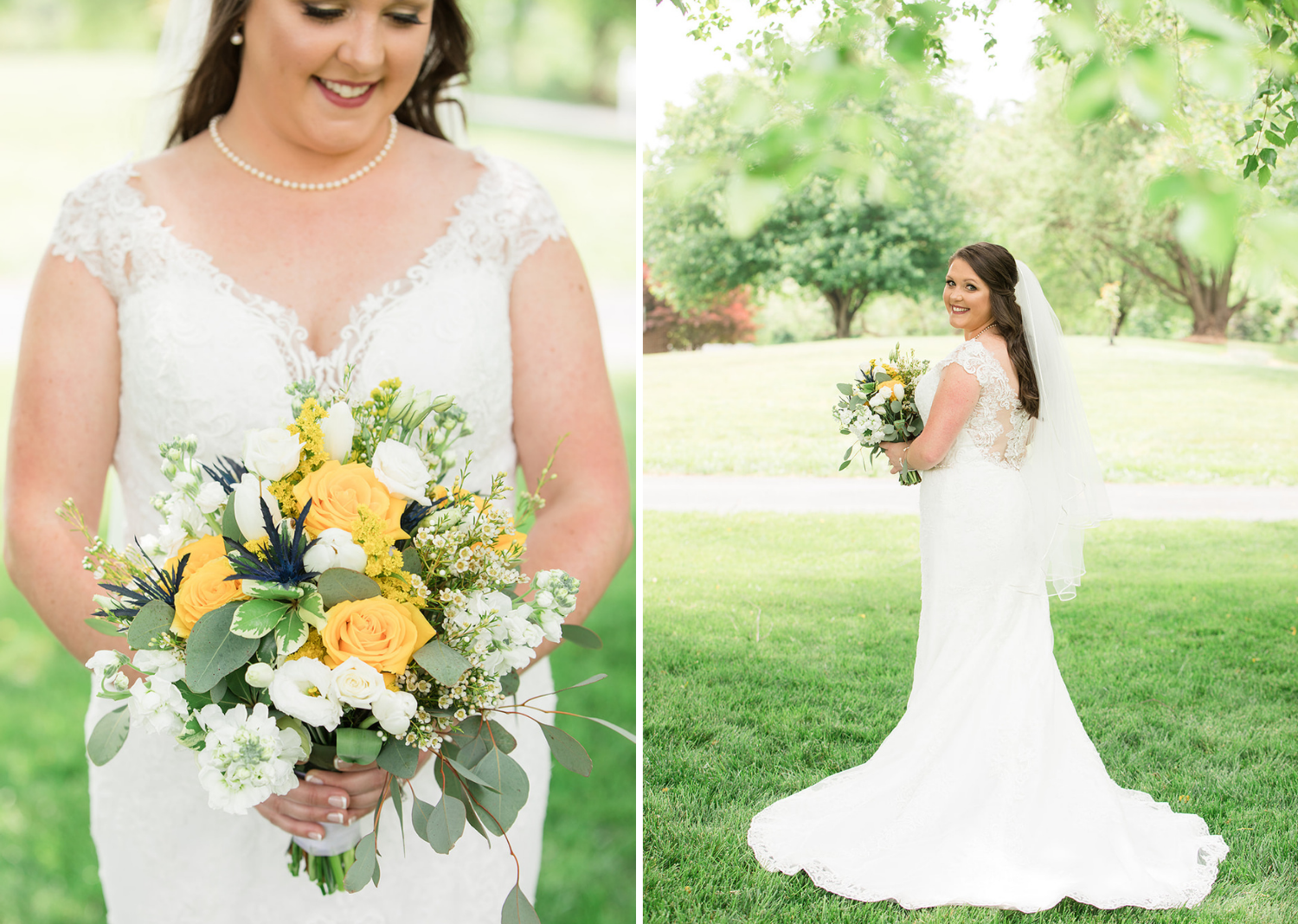 outdoor bridal portraits