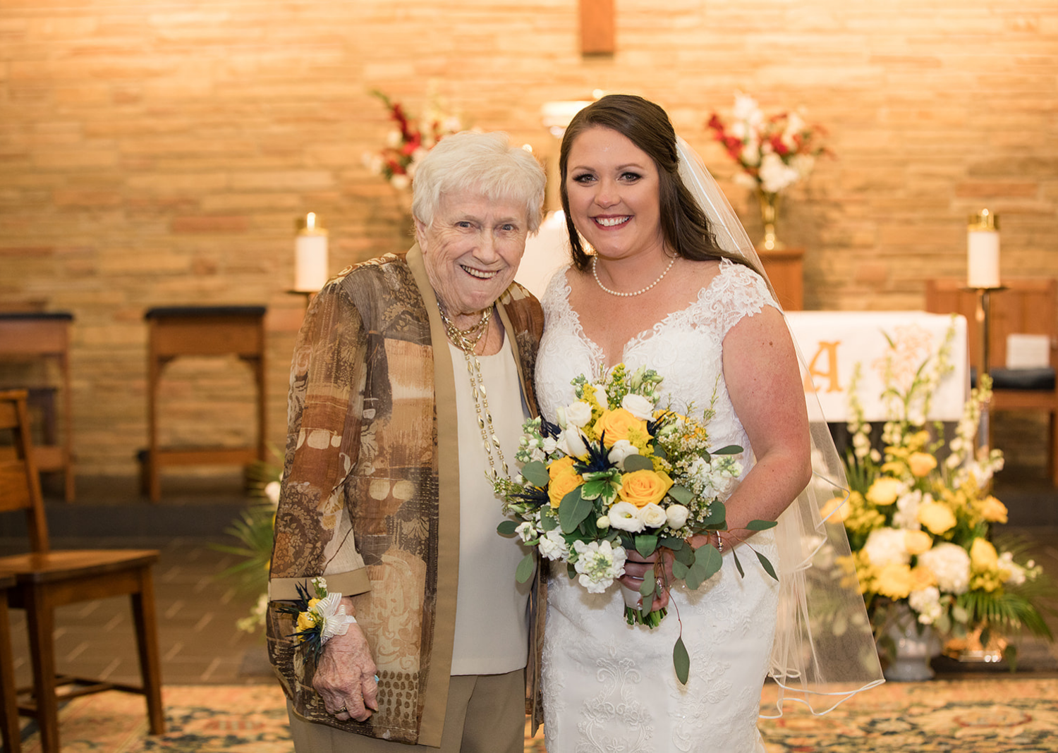 bride with her grandma