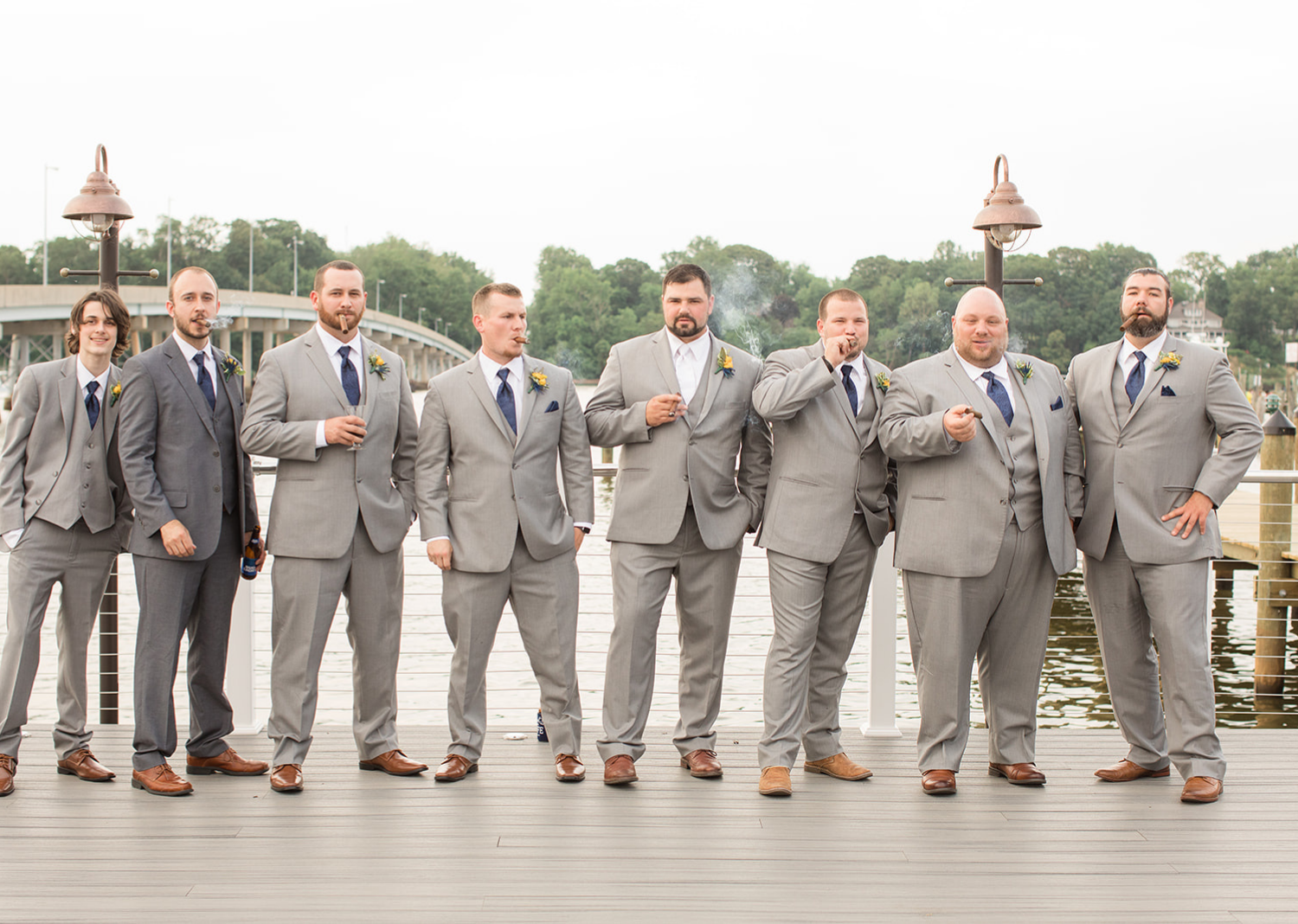 groom with his groomsmen