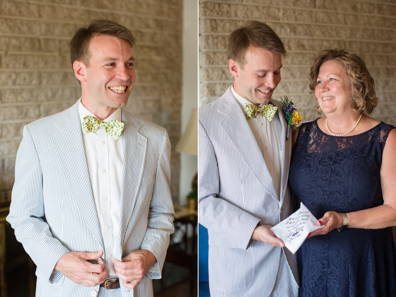 groom and his mother