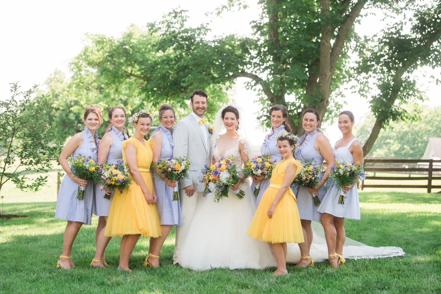 bride and her VIPs