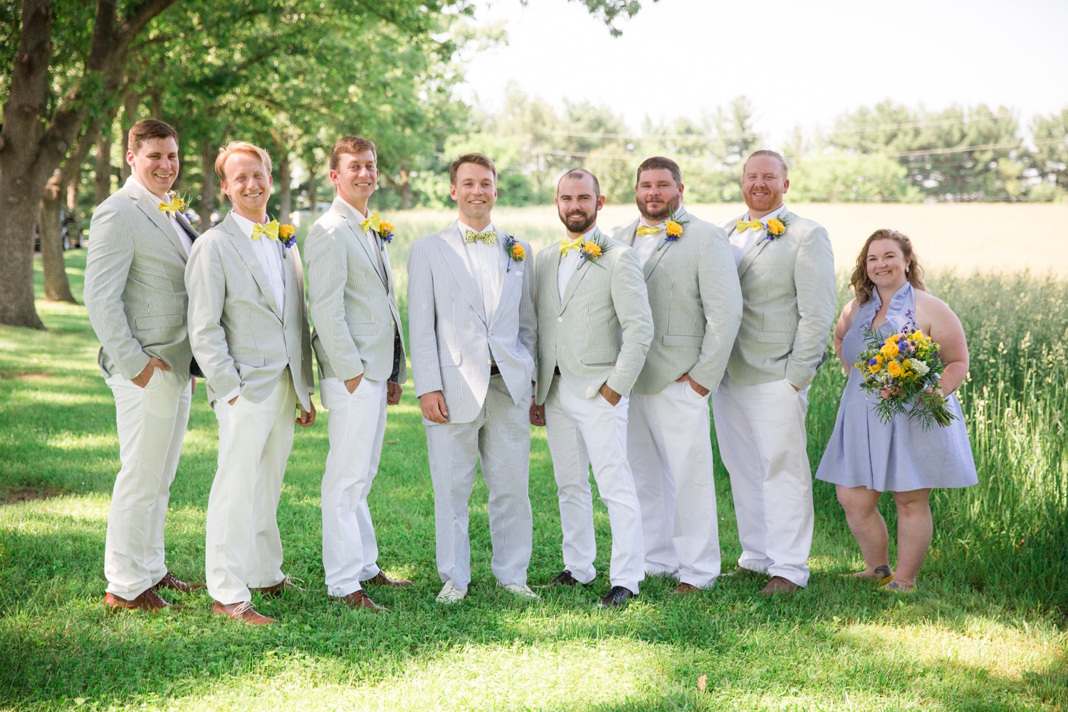 groom and his groomsmen