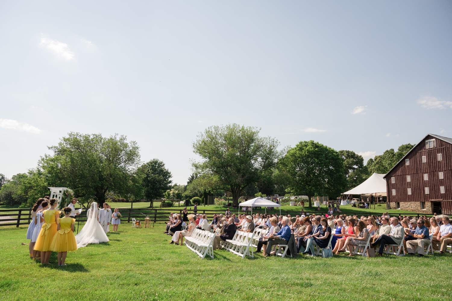 ceremony on the farm