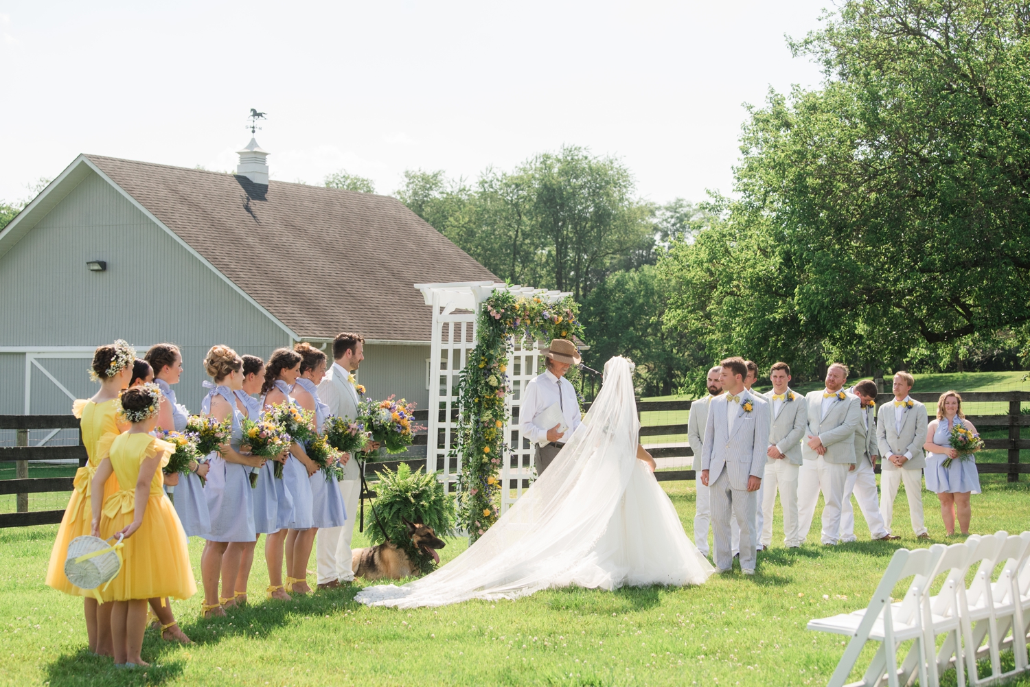 ceremony on the farm