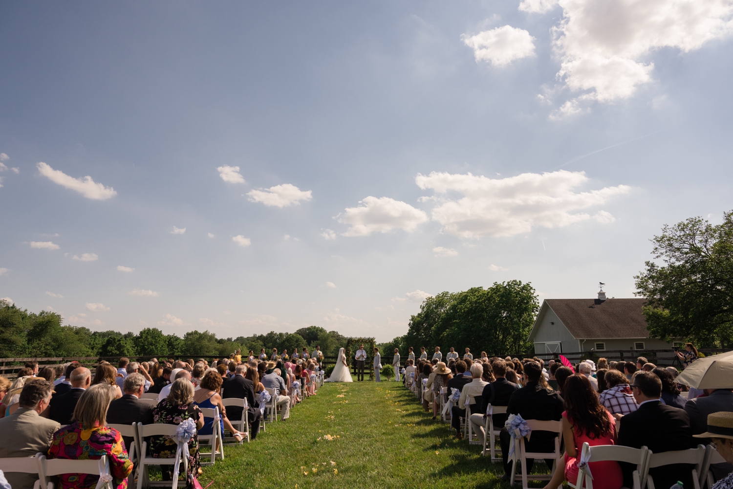 ceremony on the farm