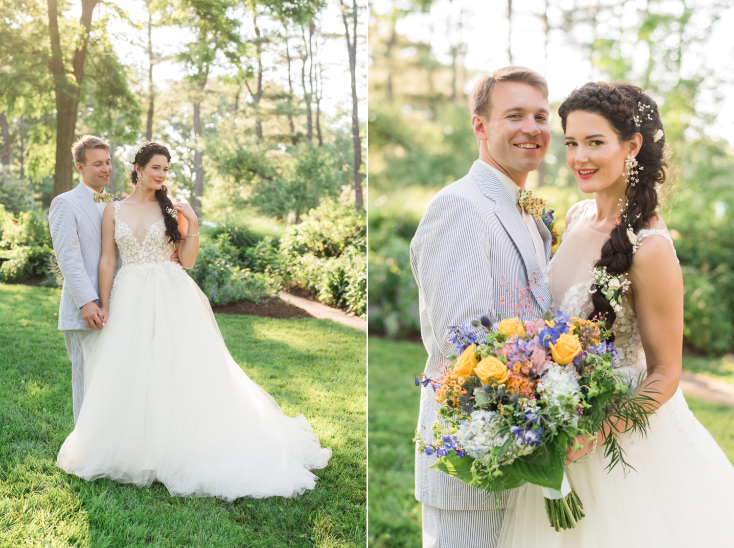 bride and groom after ceremony