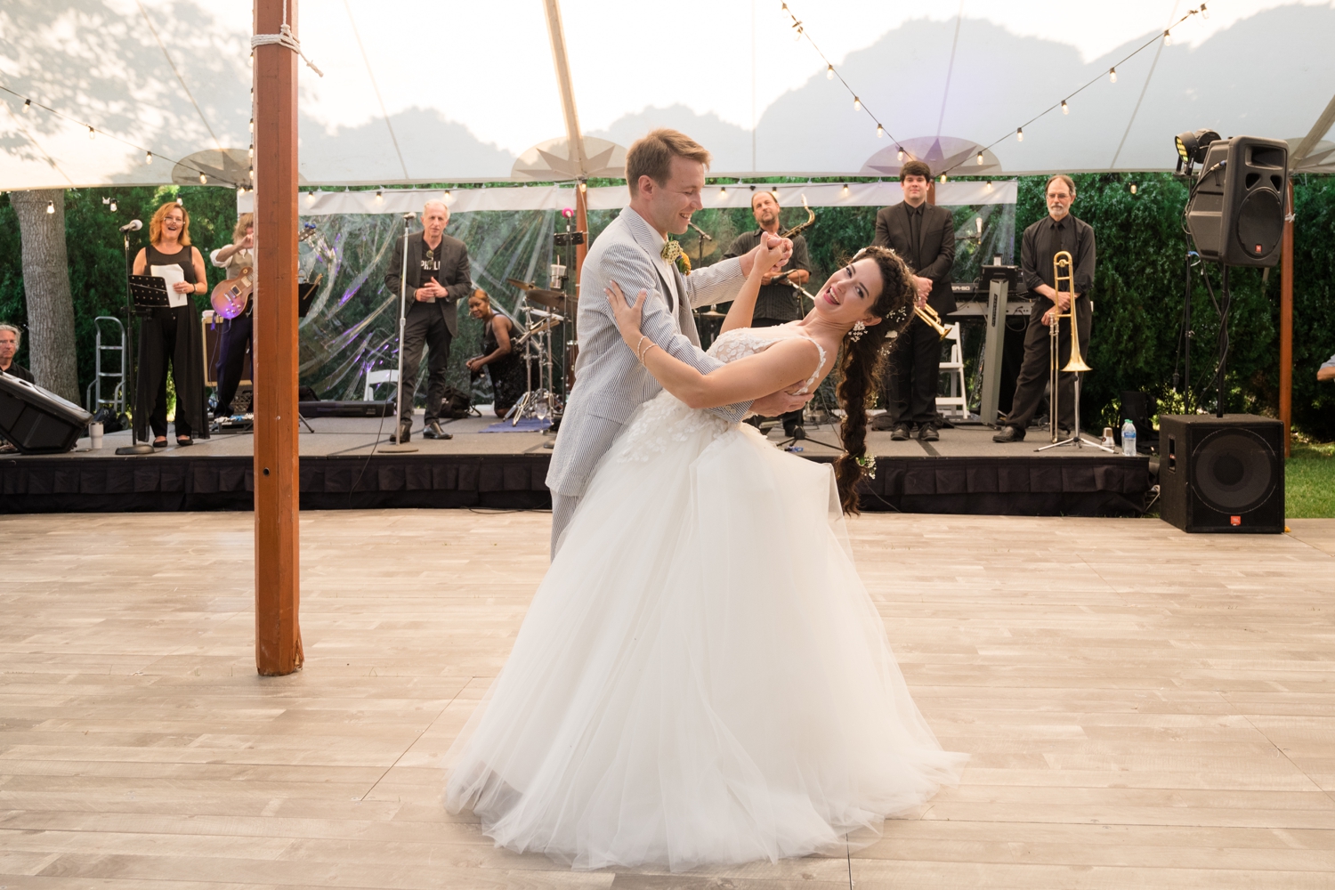 bride and groom's first dance