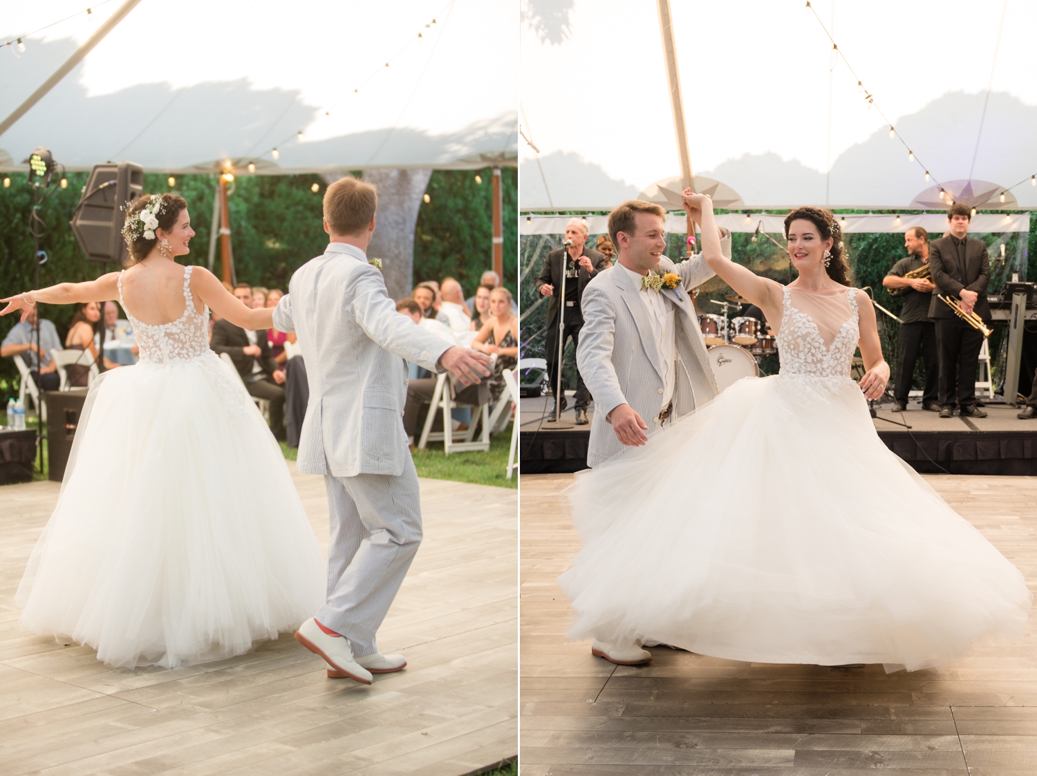 bride and groom's first dance