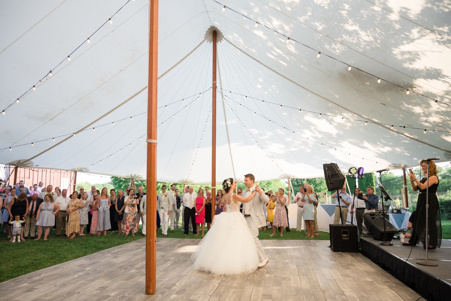 bride and groom's first dance