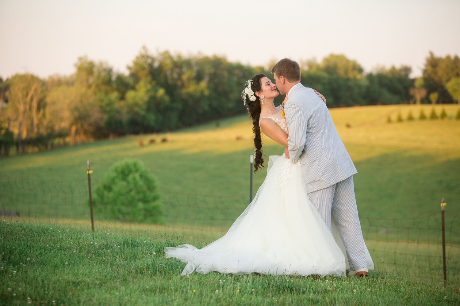 bride and groom steal a moment away for some alone time