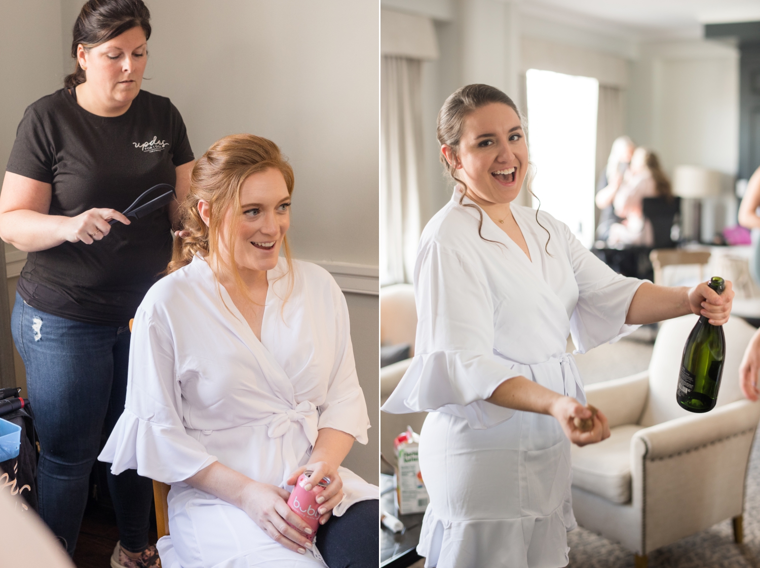 brides getting ready