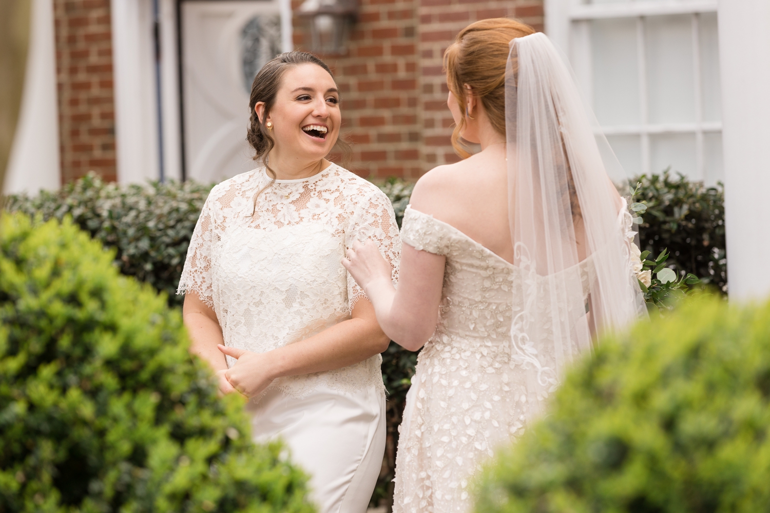 the couple shares a first look