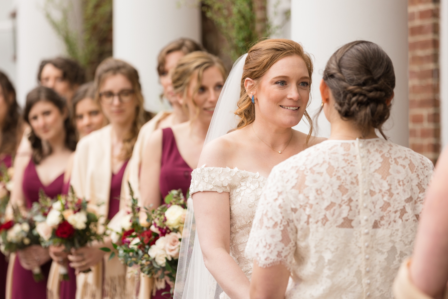 bride saying her vows