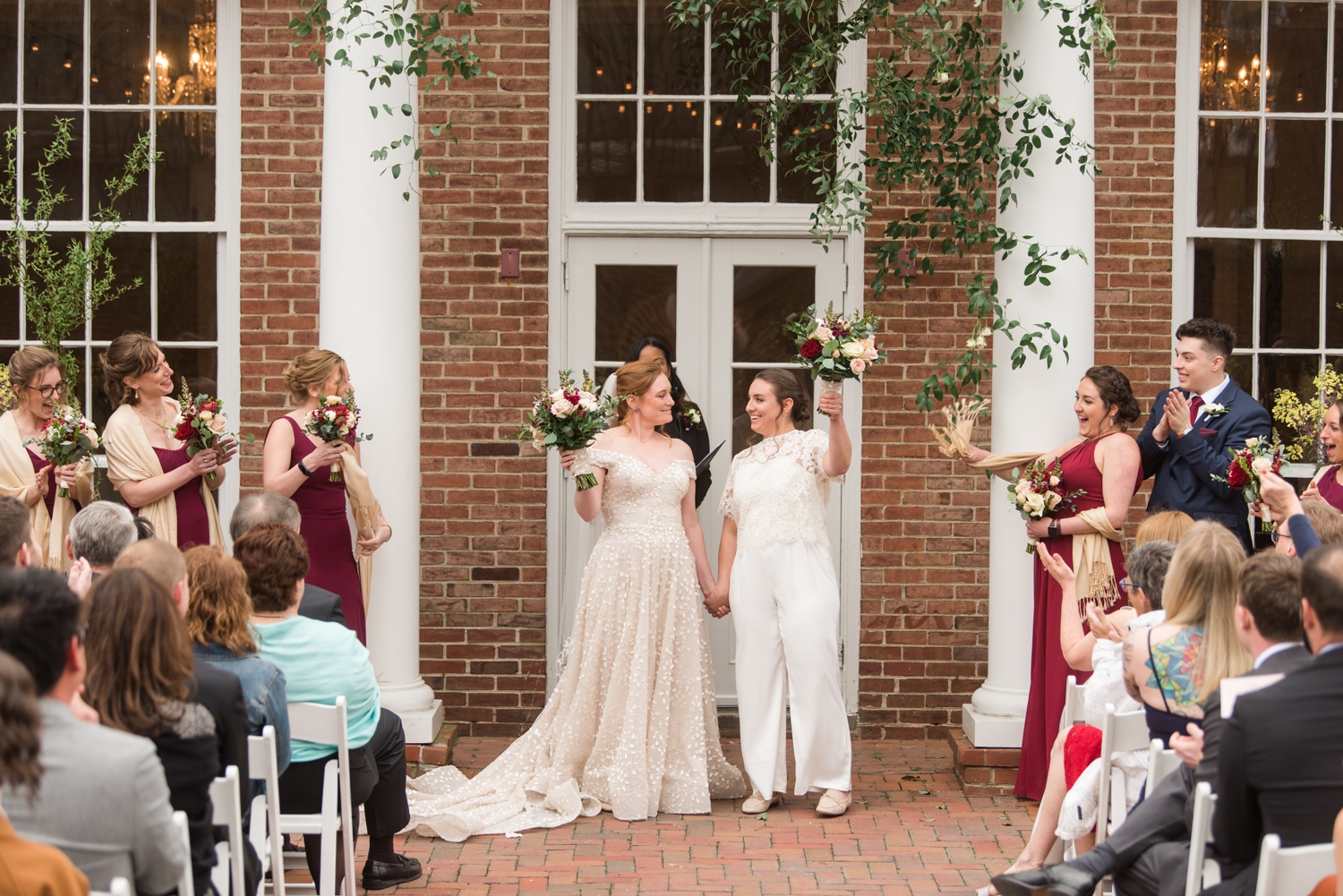 ceremony concludes at the Tidewater Inn