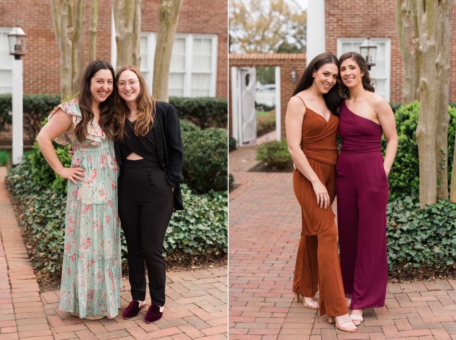 wedding guests enjoy cocktail hour at the Tidewater Inn