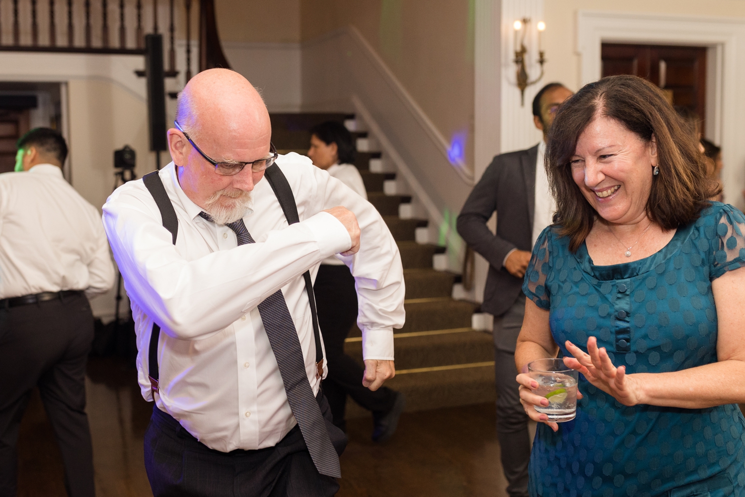 guests enjoy reception at Woodend Sanctuary & Mansion 