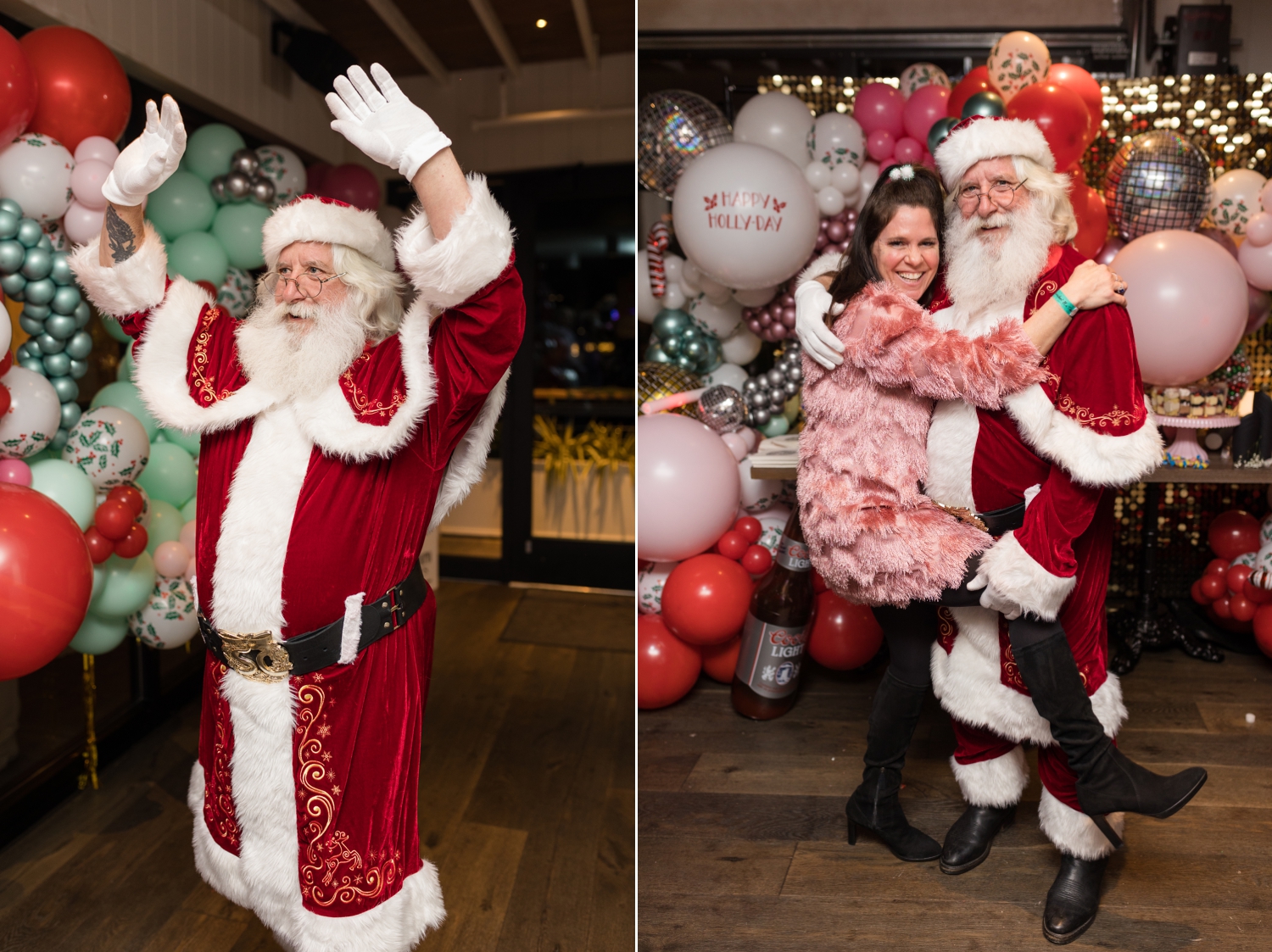 The Choptank Annapolis holiday party photographs with Santa Claus