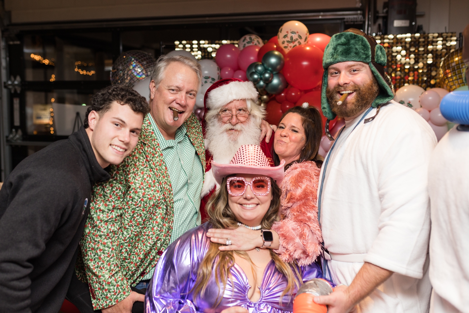 The Choptank Annapolis holiday party photographs with Santa Claus