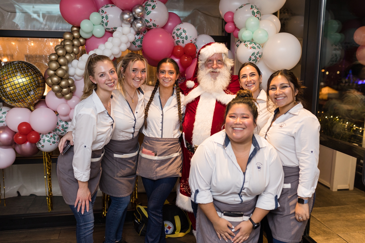 The Choptank Annapolis holiday party photographs with Santa Claus