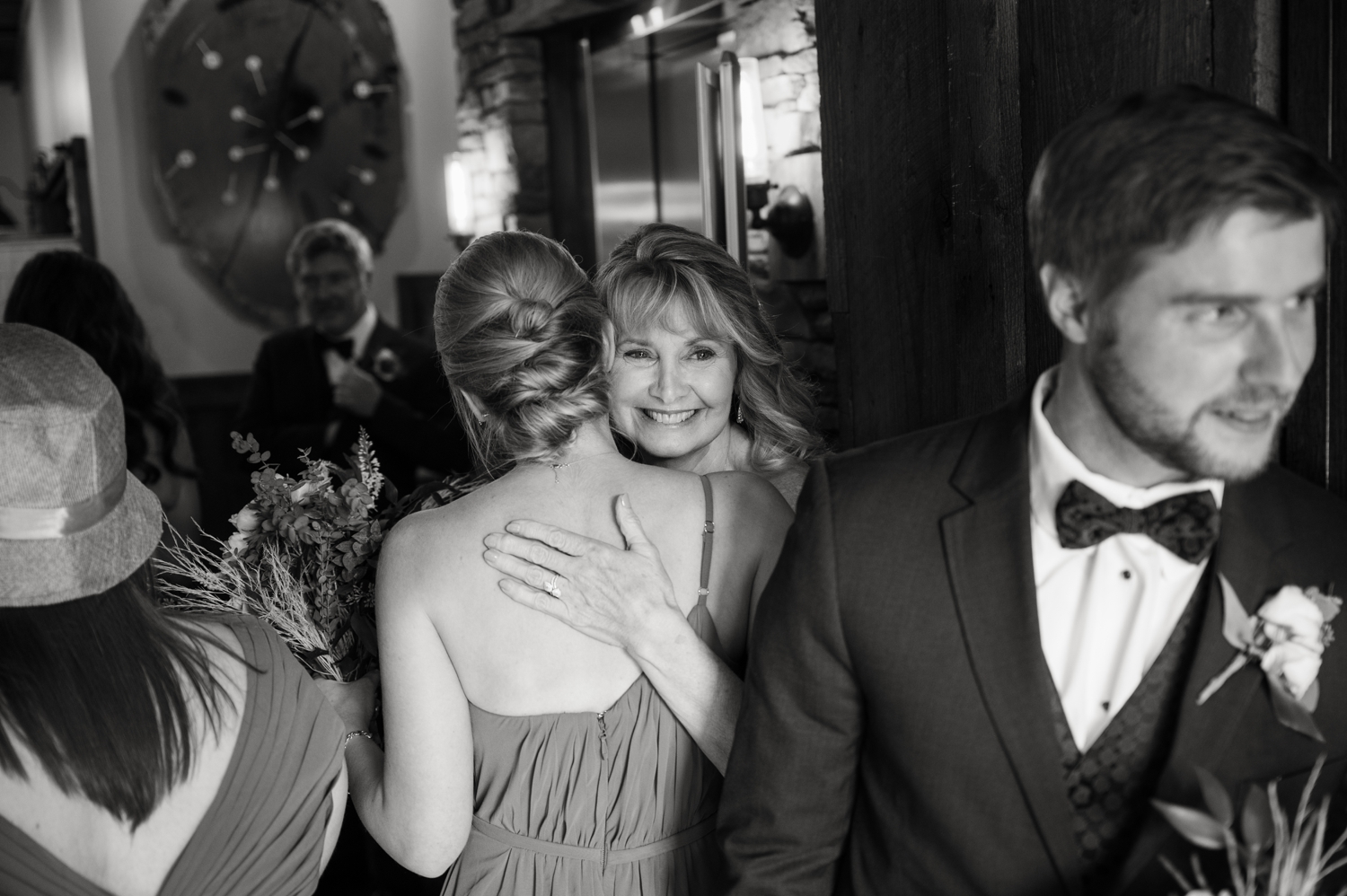 Indoor ceremony at Sweeney Barn