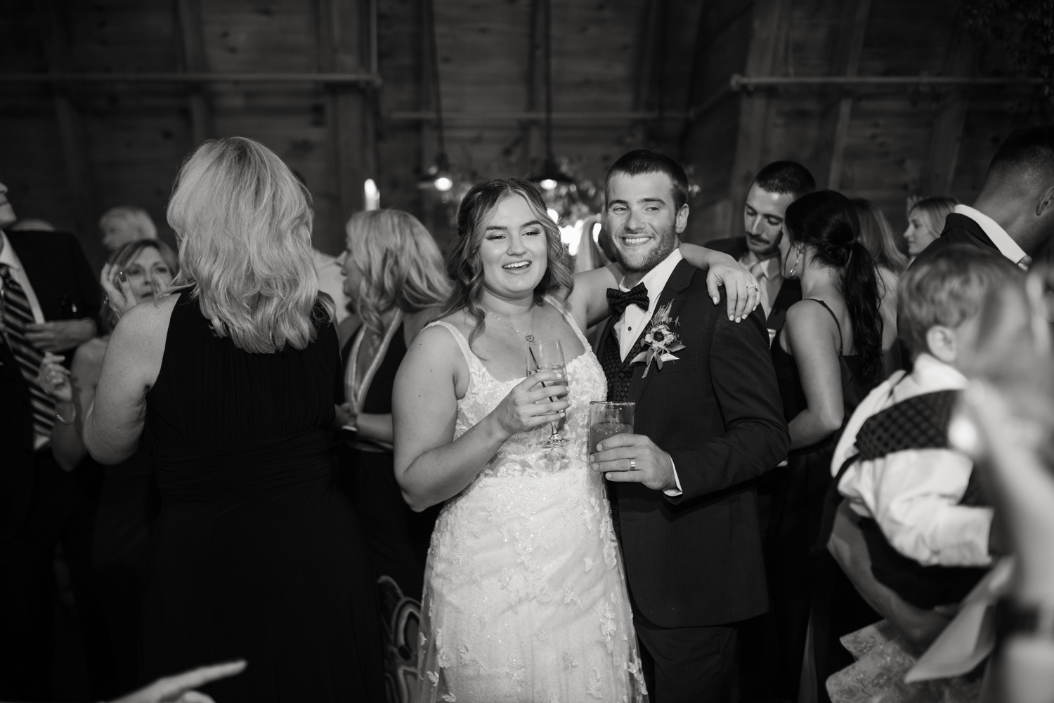 Reception dancing at Sweeney Barn