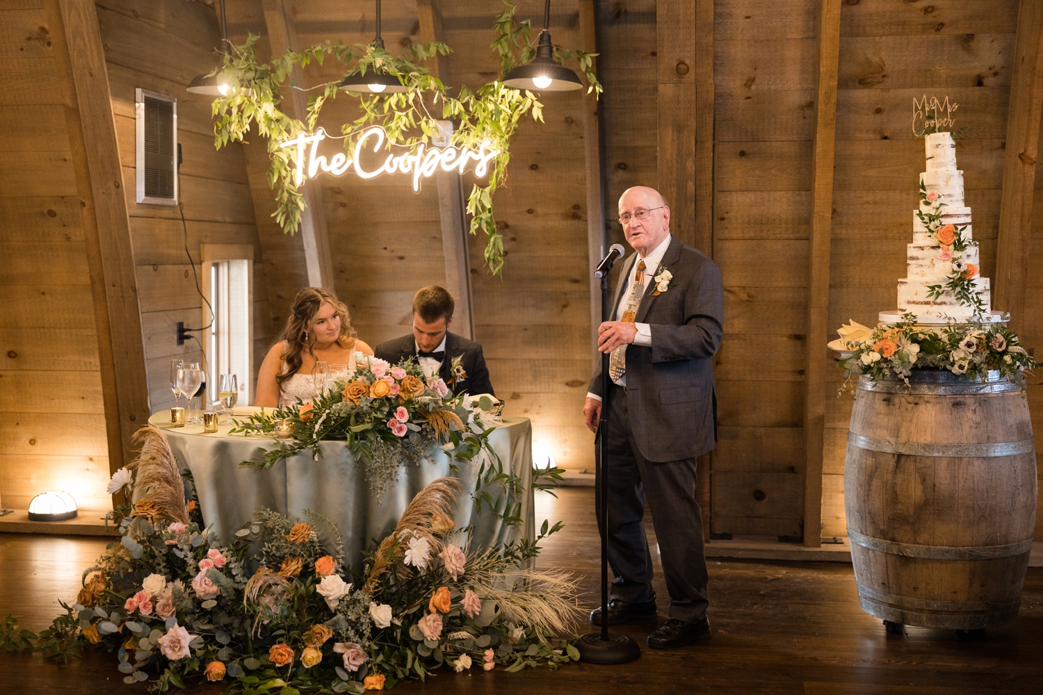 Reception dancing at Sweeney Barn