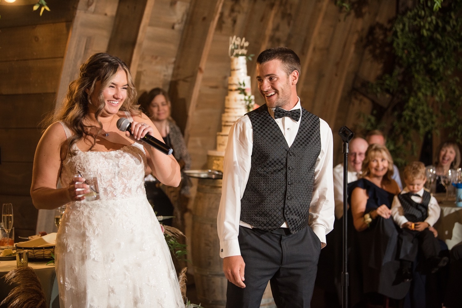 Reception dancing at Sweeney Barn