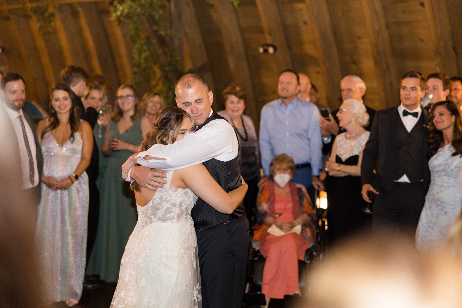 Reception dancing at Sweeney Barn