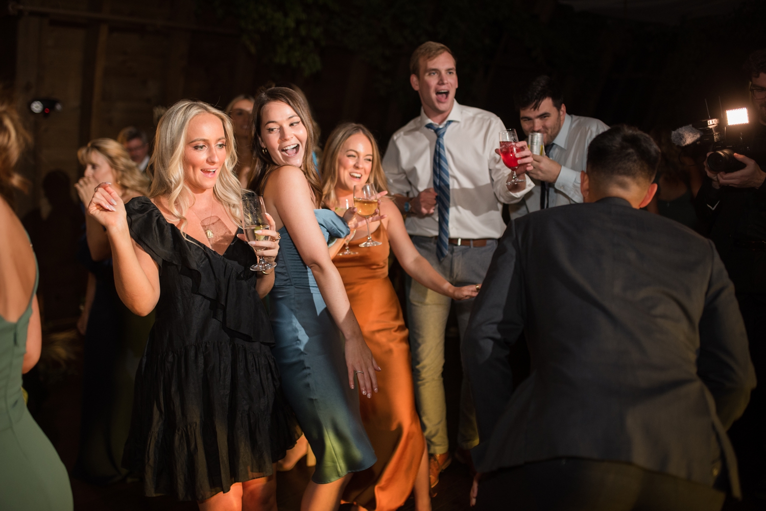 Sweeney Barn Reception dancing