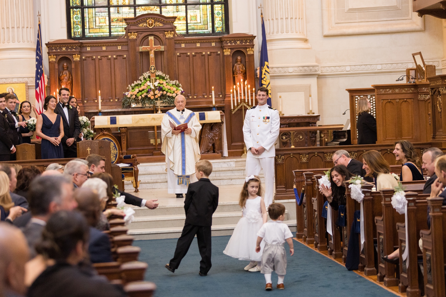 Annapolis Downtown USNA wedding ceremony