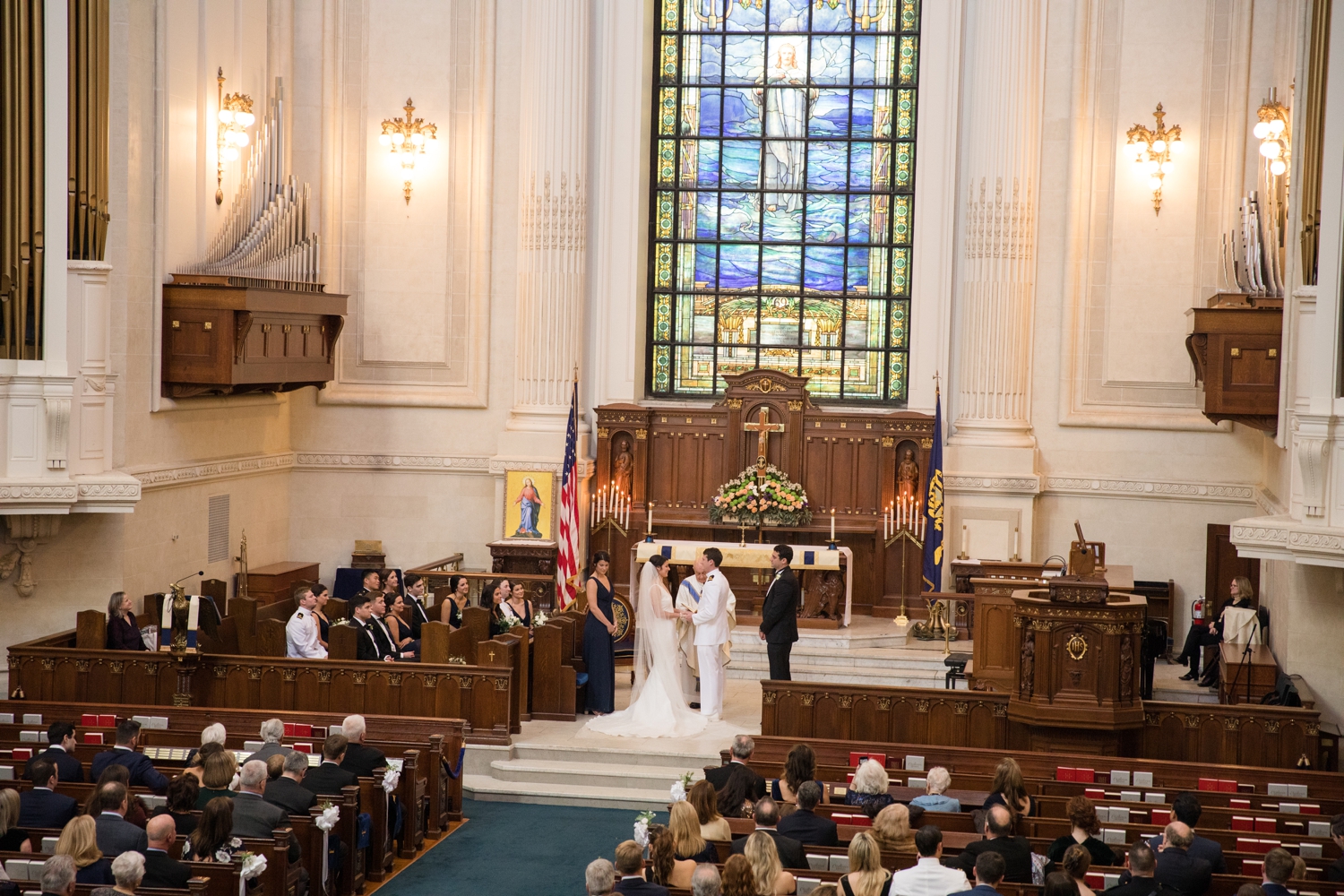 Annapolis Downtown USNA wedding ceremony