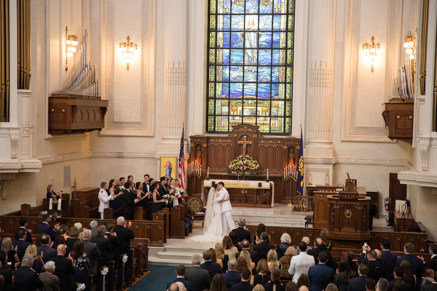 Annapolis Downtown USNA wedding ceremony