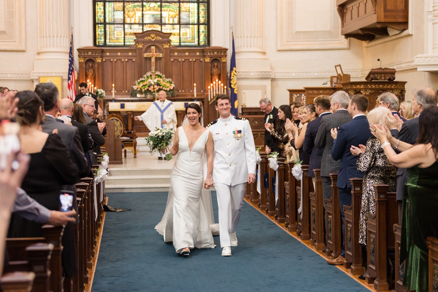 Annapolis Downtown USNA wedding ceremony